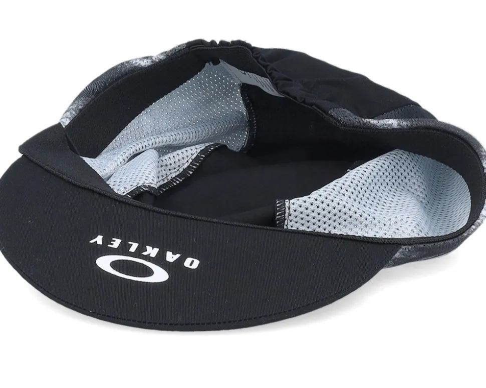Cadence Road Cap 2.0 Gradient Swirl Black/White Cycling Cap - Oakley