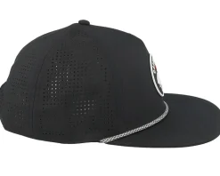 California Buxton Pro Black Perforated A-Frame Snapback - American Needle