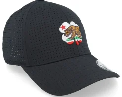 California Perf Black/Cali. Flag Clover Flexfit - Black Clover