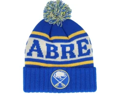 California Pillow Line Knit Black/Ivory/Red Pom - American Needle