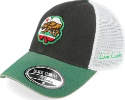 California Two Tone Vintage White/Kelly Trucker - Black Clover