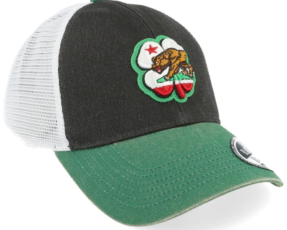 California Two Tone Vintage White/Kelly Trucker - Black Clover