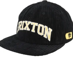 Campus Medium Profile Black Snapback - Brixton