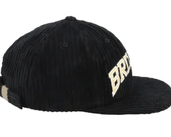 Campus Medium Profile Black Snapback - Brixton