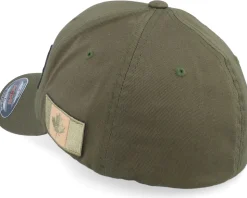 Canada Army Skull Olive Wooly Combed Flexfit - Army Head