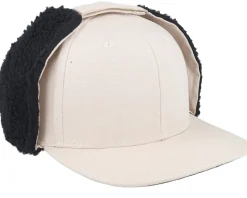 Canvas Flatbrim Beige/Black Earflap - Equip