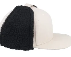 Canvas Flatbrim Beige/Black Earflap - Equip
