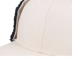 Canvas Flatbrim Beige/Black Earflap - Equip