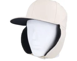Canvas Flatbrim Beige/Black Earflap - Equip