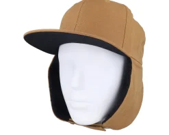 Canvas Flatbrim Caramel/Black Earflap - Equip