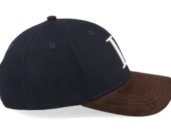 Cap Contrast Suede Ii Dark Navy/Coffee Brown Adjustable - Les Deux