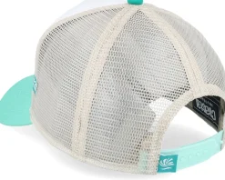 Cap Hft Filthy Flamingo Khaki/White/Blue A-Frame Trucker - Coastal