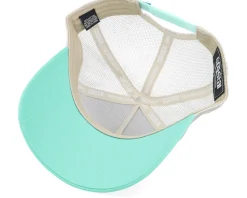 Cap Hft Filthy Flamingo Khaki/White/Blue A-Frame Trucker - Coastal