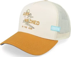Cap Hft Surf Naked Iii Sand/Khaki A-Frame Trucker - Coastal