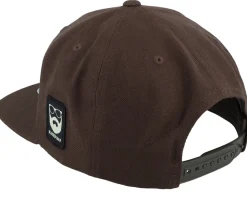 Cap Man Modern Classic Dark Brown Snapback - Bearded Man