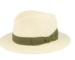 Capai Panama Natural Green Band Straw Hat - MJM Hats