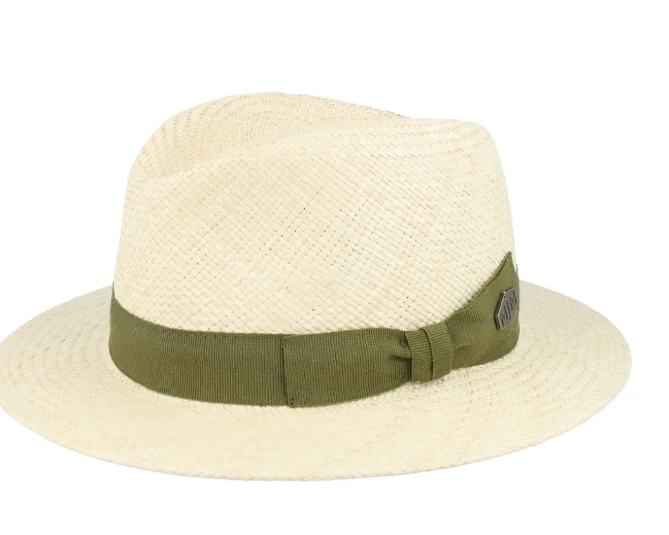 Capai Panama Natural Green Band Straw Hat - MJM Hats