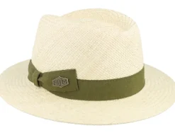 Capai Panama Natural Green Band Straw Hat - MJM Hats