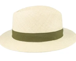 Capai Panama Natural Green Band Straw Hat - MJM Hats