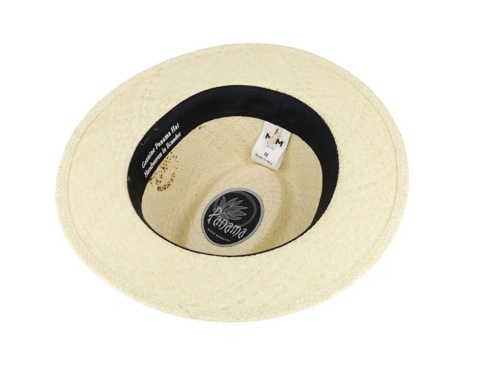 Capai Panama Natural Green Band Straw Hat - MJM Hats