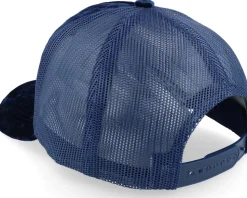 Car & Drive-through Velvet Navy A-Frame Trucker - Calza Pennello