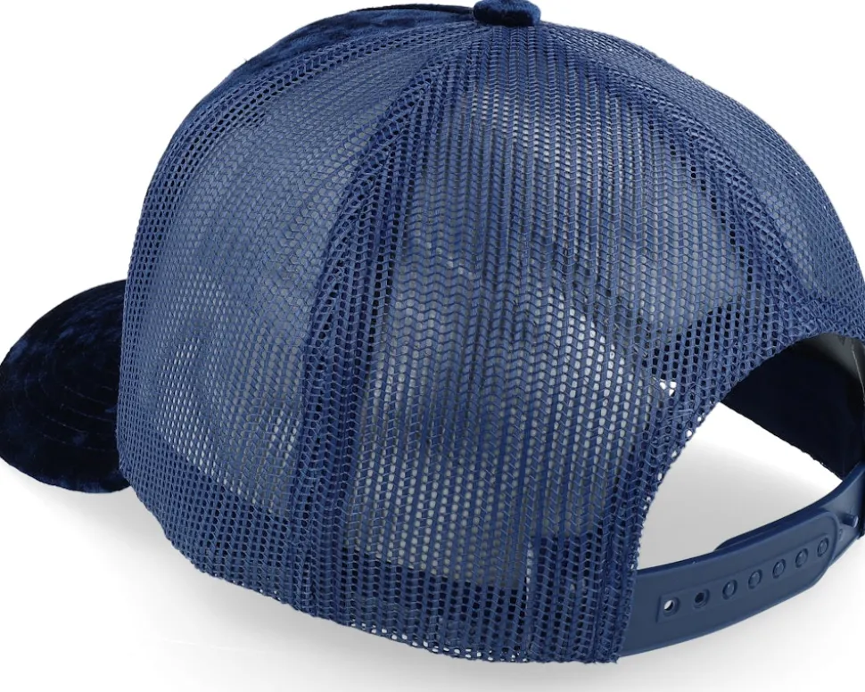 Car & Drive-through Velvet Navy A-Frame Trucker - Calza Pennello