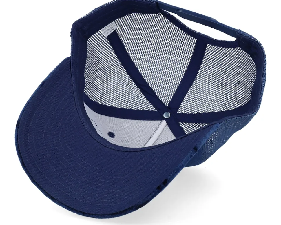 Car & Drive-through Velvet Navy A-Frame Trucker - Calza Pennello