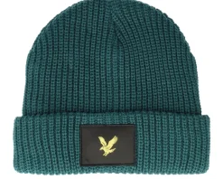 Casuals Fisherman Beanie Malachite Green Cuff - Lyle & Scott