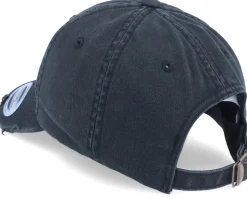 Cat Cigar Ripped Black Dad Cap - Abducted