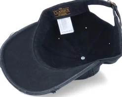 Cat Cigar Ripped Black Dad Cap - Abducted