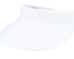 Chambray Fabric Clip-on White Sun Visor - Seeberger