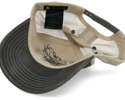 Chan & Mesh Grey/Beige Dad Cap Trucker - John Deere