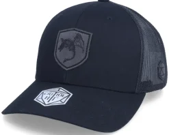 Charcoal Dragon Shield Patch Black Trucker - Critiql Hit