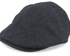 Charcoal Marl Melton Wool Ivy Cap Flat Cap - Beechfield