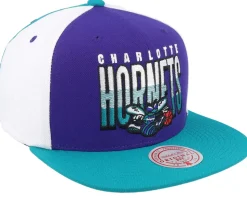 Charlotte Hornets Billboard 2 Hwc Purple/Teal Snapback - Mitchell & Ness