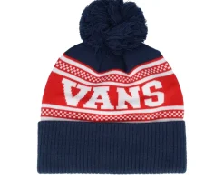Check Beanie Dress Blues Pom - Vans