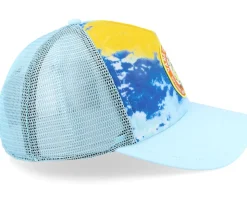 Checkers Curved Bill Blue Glow Trucker - Vans