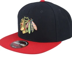 Chicago Blackhawks 400 Series Black/Red Snapback - American Needle