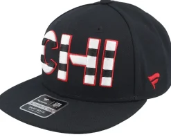 Chicago Blackhawks Authentic Pro Rink Flat Brim Black Snapback - Fanatics
