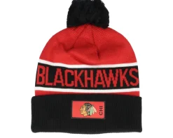 Chicago Blackhawks Authentic Pro Game&Train Athl Red/Black Pom - Fanatics