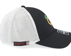 Chicago Blackhawks Authentic Pro Rink Black/White Trucker - Fanatics