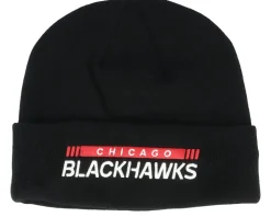 Chicago Blackhawks Authentic Pro Game&Train Knit Black Cuff - Fanatics