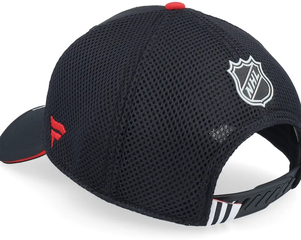 Chicago Blackhawks Authentic Pro Draft Black/A. Red Trucker - Fanatics