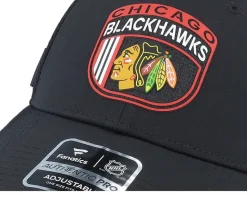 Chicago Blackhawks Authentic Pro Draft Black/A. Red Trucker - Fanatics