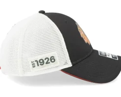 Chicago Blackhawks Authentic Pro Draft Podium Black/White Trucker - Fanatics