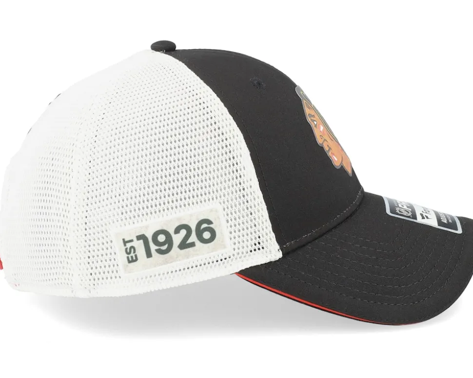 Chicago Blackhawks Authentic Pro Draft Podium Black/White Trucker - Fanatics