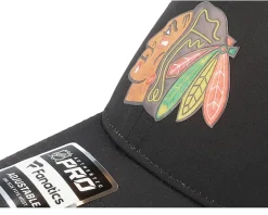Chicago Blackhawks Authentic Pro Draft Podium Black/White Trucker - Fanatics