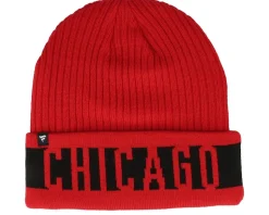 Chicago Blackhawks Beanie Red/Black Cuff - Fanatics