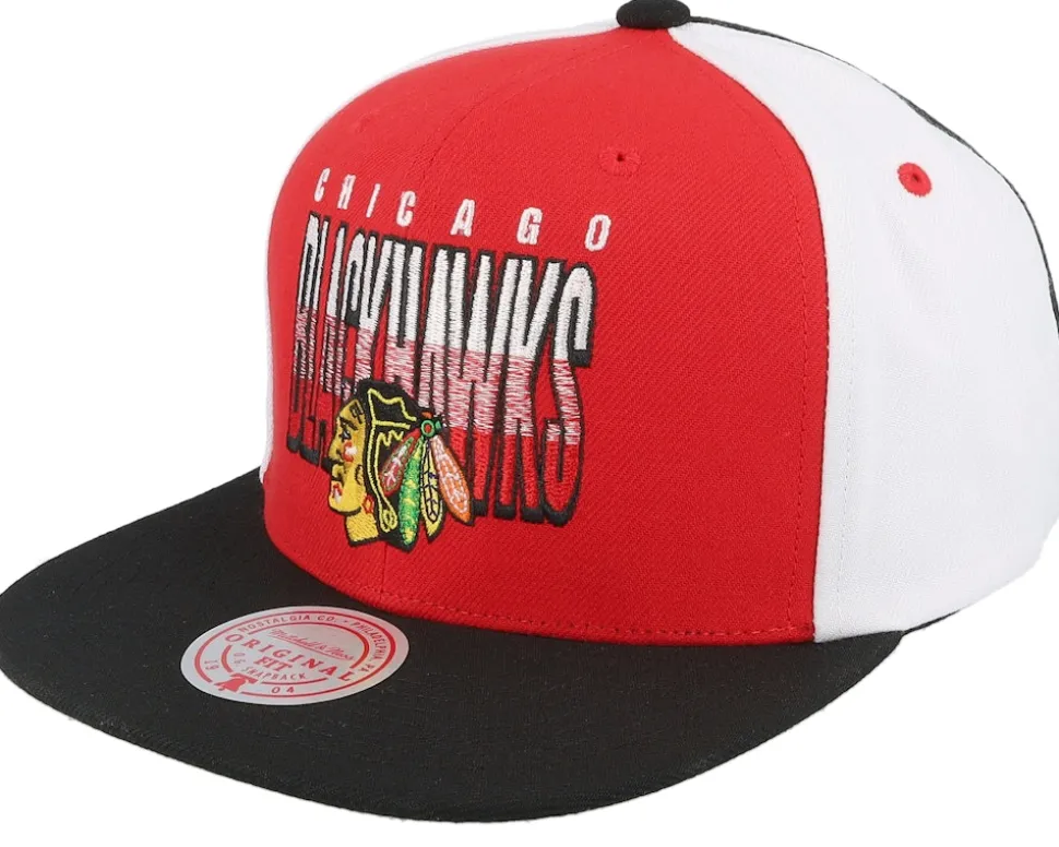 Chicago Blackhawks Billboard 2 Red/Black Snapback - Mitchell & Ness