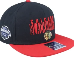 Chicago Blackhawks Black/Red Snapback - Fanatics